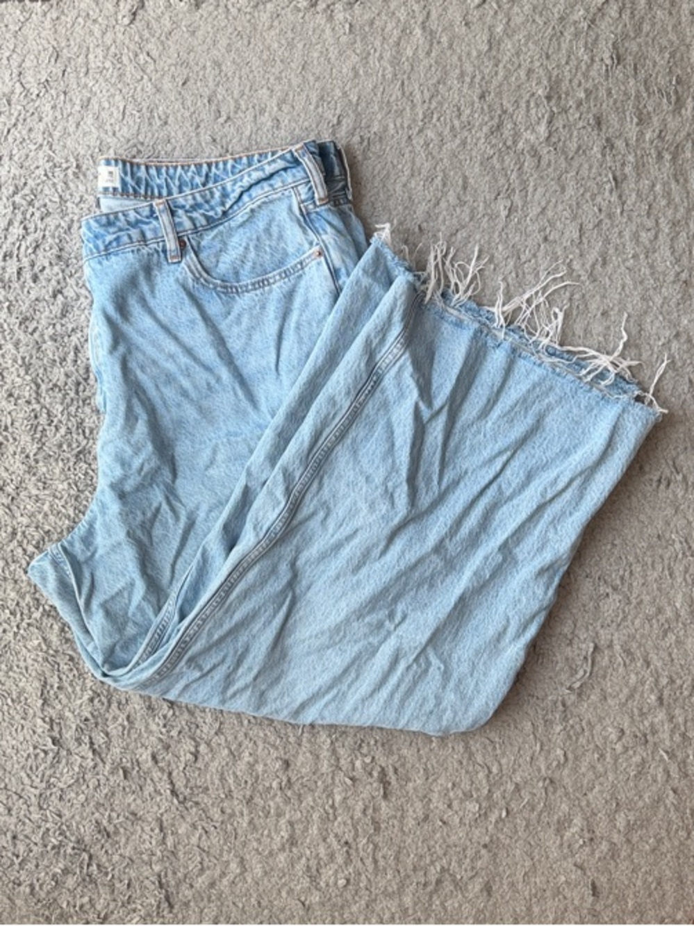 Abercrombie Crop Wide Leg Curve Love 35 Long